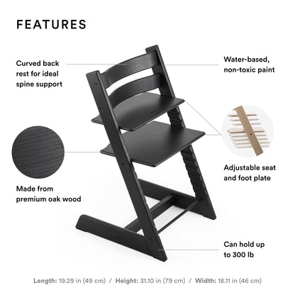 Stokke: Tripp Trapp Adjustable Chair and Newborn Set (Up to 20 lbs) - The Tribalist