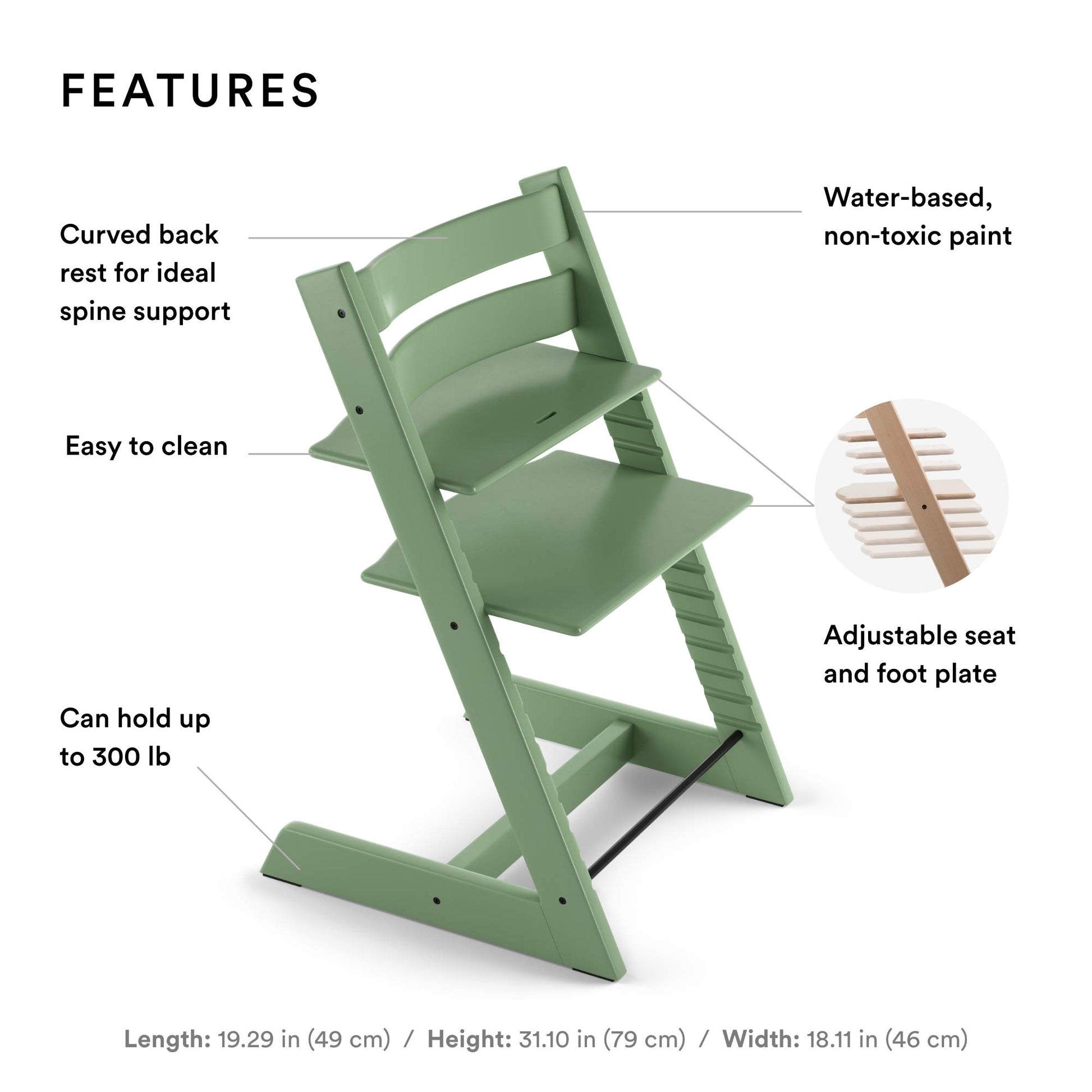 Stokke: Tripp Trapp Adjustable Chair and Newborn Set (Up to 20 lbs) - The Tribalist