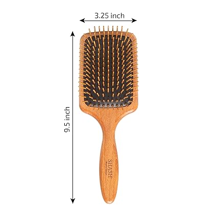 eco-friendly- Wooden Paddle Brush