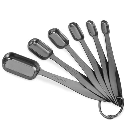 ALLWIN - HOUSEWARE: 13 - piece Measuring Cups and Spoons Set, 18/8 Stainless Steel, Ergonomic Handle with Ring Connector - The Tribalist