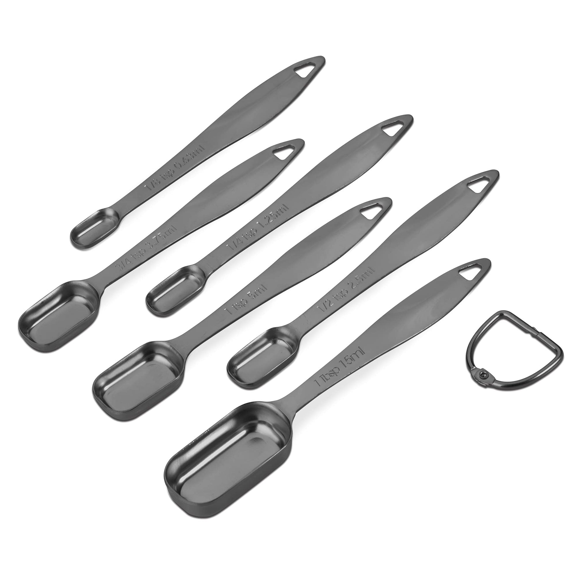 ALLWIN - HOUSEWARE: 13 - piece Measuring Cups and Spoons Set, 18/8 Stainless Steel, Ergonomic Handle with Ring Connector - The Tribalist