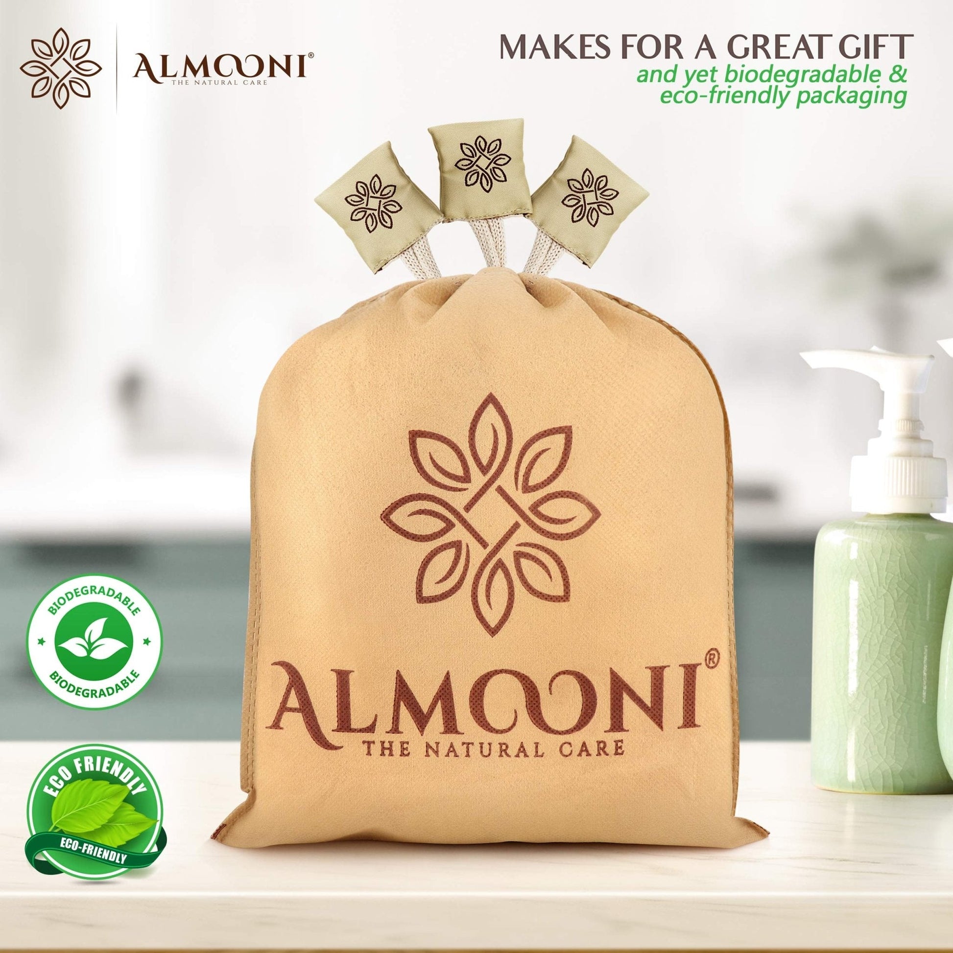 The Tribalist - Aloomi: Exfoliating Body Scrubber Made of Natural Egyptian Loofah Sponge