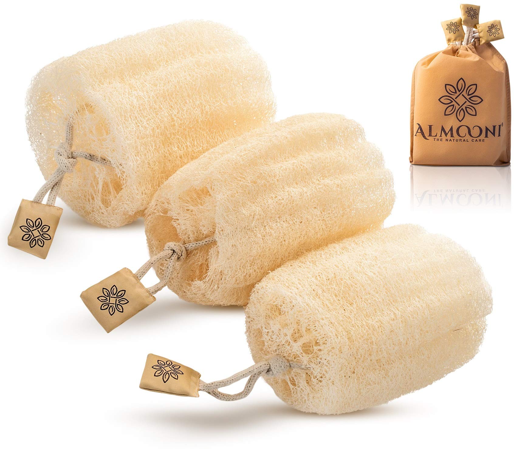 The Tribalist - Aloomi: Exfoliating Body Scrubber Made of Natural Egyptian Loofah Sponge