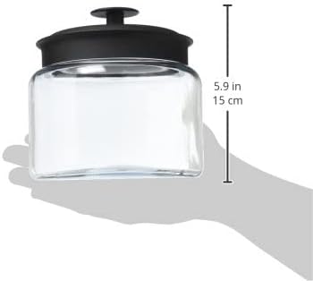 The Tribalist - Anchor Hocking: 48oz Montana Jar with Black Lid