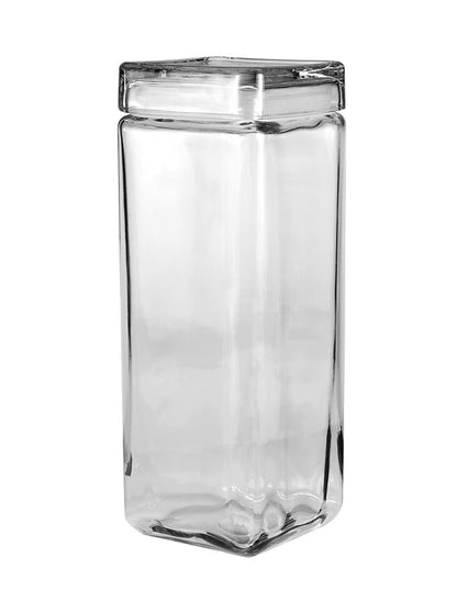 The Tribalist - Anchor Hocking: All-Clear Glass Stackable Jars (2 Quarts)