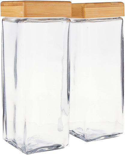 The Tribalist - Anchor Hocking: All-Clear Glass Stackable Jars (2 Quarts)