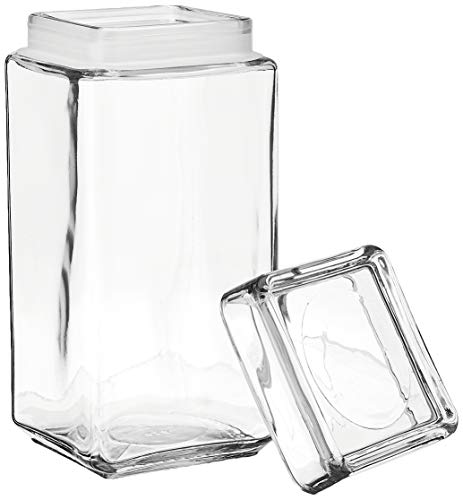 The Tribalist - Anchor Hocking: All-Clear Glass Stackable Jars (2 Quarts)