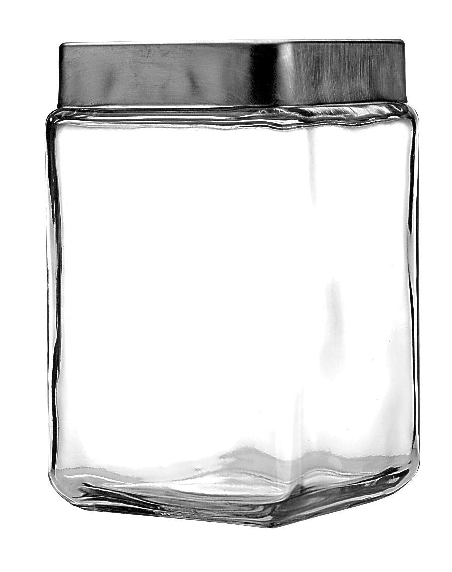 The Tribalist - Anchor Hocking: All-Clear Glass Stackable Jars (2 Quarts)