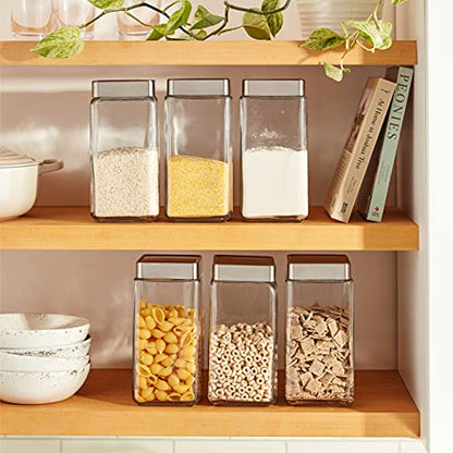 The Tribalist - Anchor Hocking: All-Clear Glass Stackable Jars (2 Quarts)