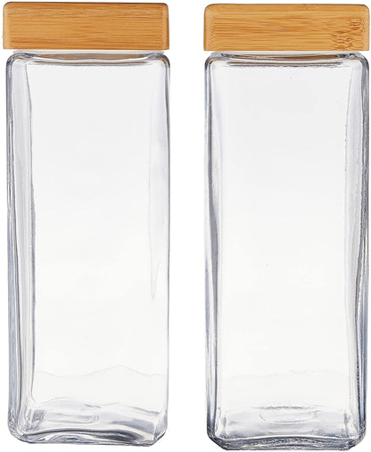 The Tribalist - Anchor Hocking: All-Clear Glass Stackable Jars (2 Quarts)