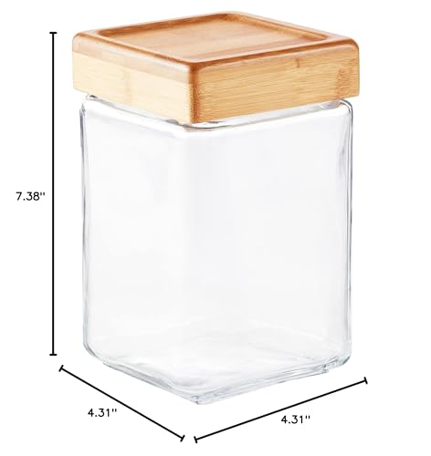 The Tribalist - Anchor Hocking: All-Clear Glass Stackable Jars (2 Quarts)