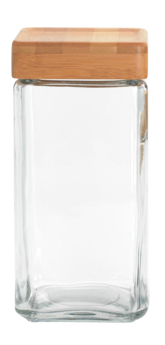 The Tribalist - Anchor Hocking: All-Clear Glass Stackable Jars (2 Quarts)