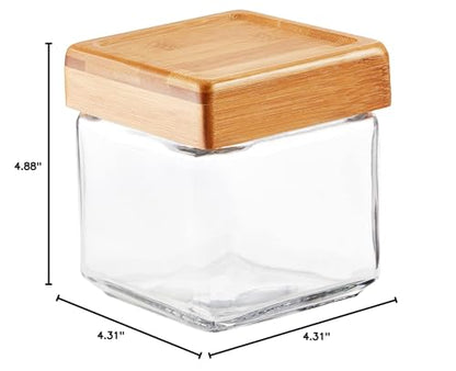 The Tribalist - Anchor Hocking: All-Clear Glass Stackable Jars (2 Quarts)