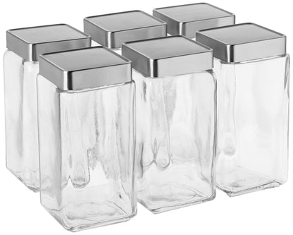 The Tribalist - Anchor Hocking: All-Clear Glass Stackable Jars (2 Quarts)