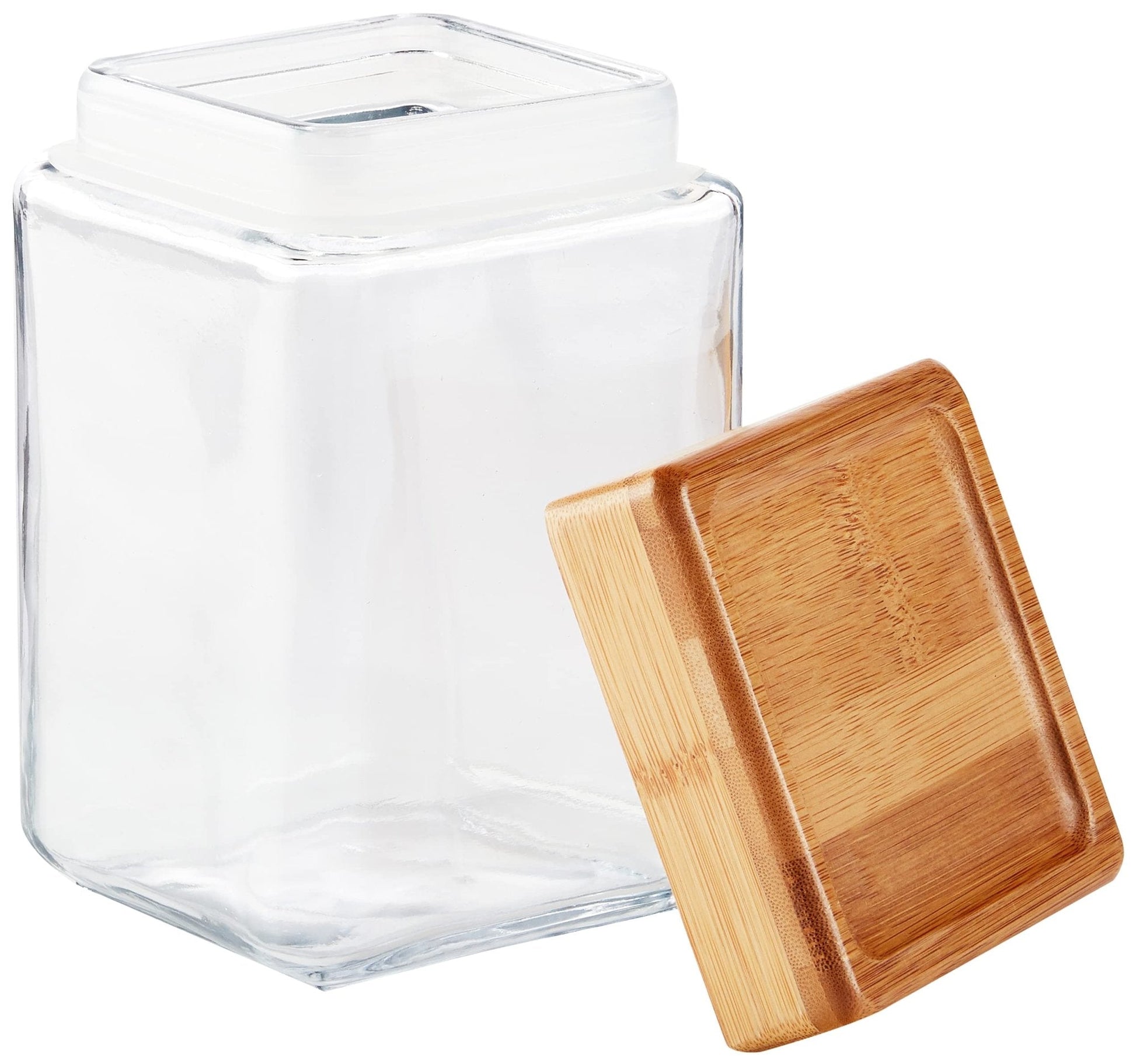 The Tribalist - Anchor Hocking: All-Clear Glass Stackable Jars (2 Quarts)