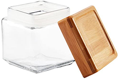 The Tribalist - Anchor Hocking: All-Clear Glass Stackable Jars (2 Quarts)