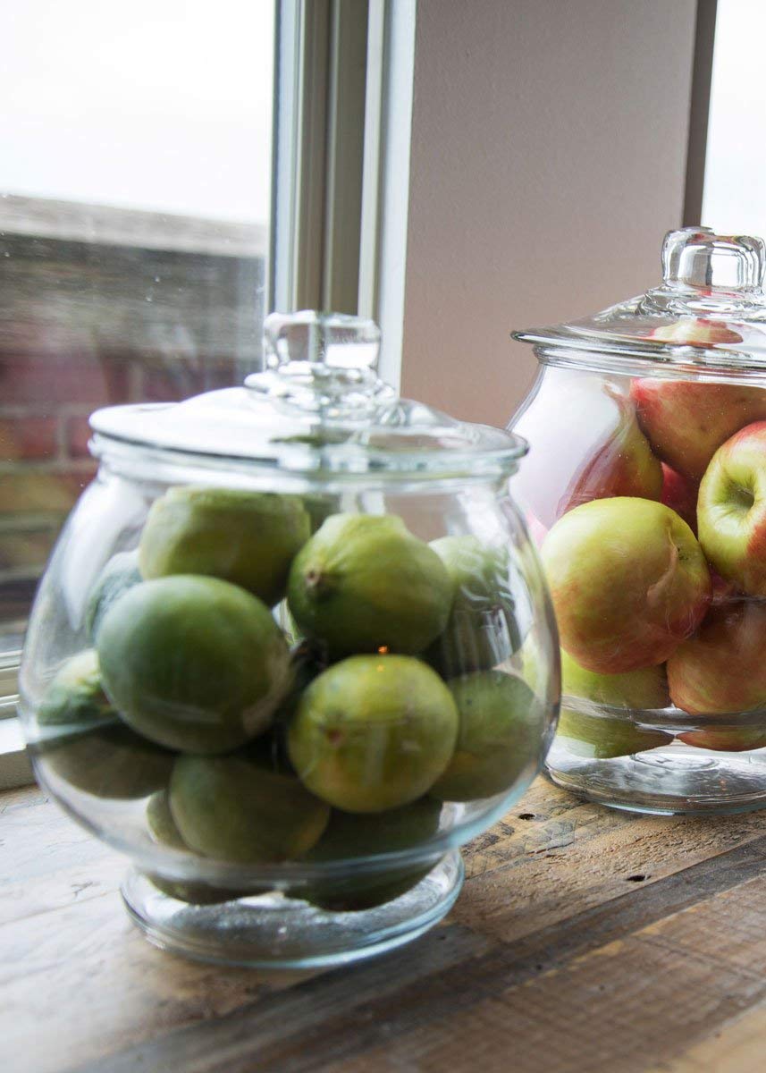 The Tribalist - Anchor Hocking: Clear Glass Jar with Brushed Aluminum Lid (Set of 4)