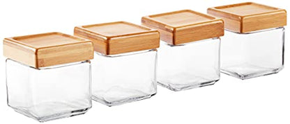 The Tribalist - Anchor Hocking: Clear Glass Stackable Jars