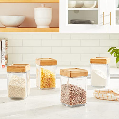 The Tribalist - Anchor Hocking: Clear Glass Stackable Jars