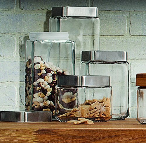 The Tribalist - Anchor Hocking: Clear Glass Stackable Jars