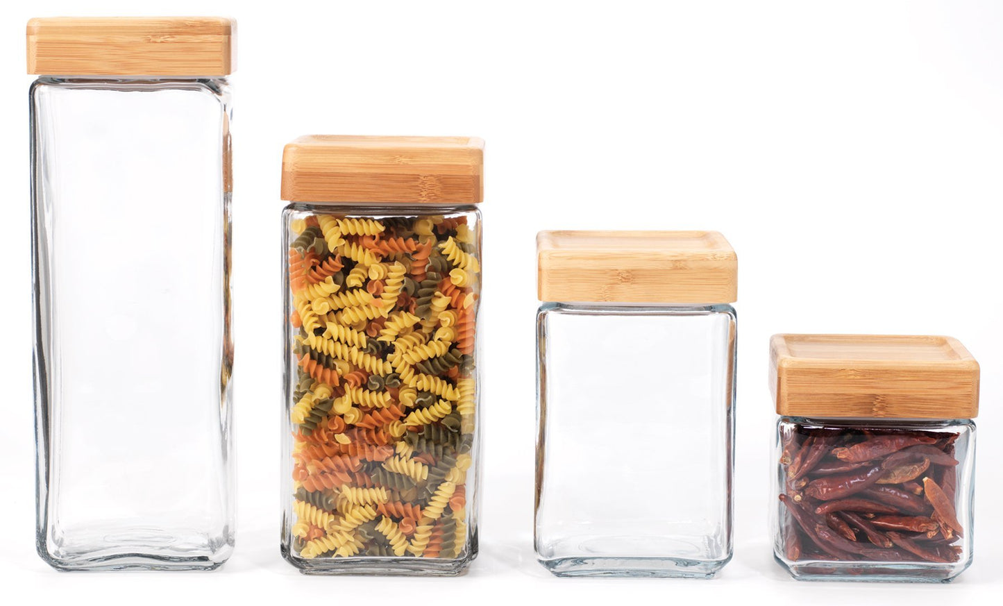 The Tribalist - Anchor Hocking: Clear Glass Stackable Jars