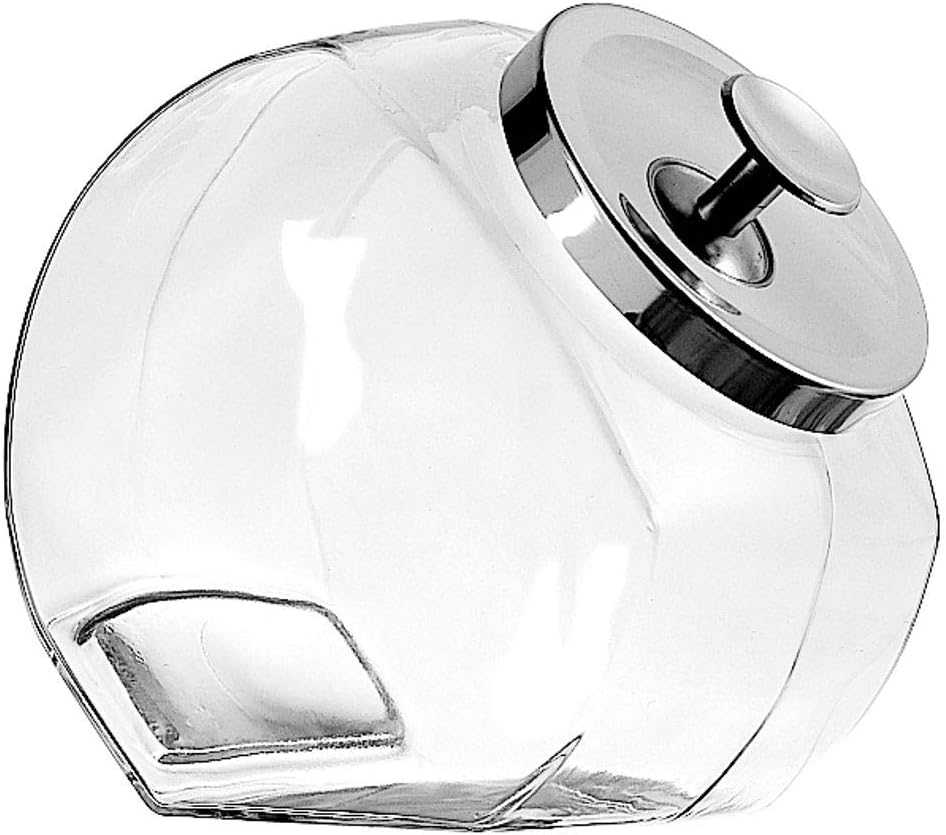 The Tribalist - Anchor Hocking: Glass Penny Candy Jar with Chrome Metal Lid (1 Gallon)