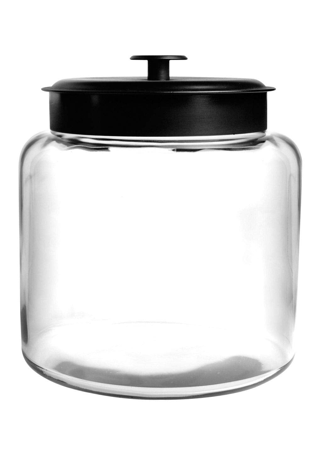 Anchor Hocking: Mini Montana Glass Jar with Black Metal Lid - The Tribalist