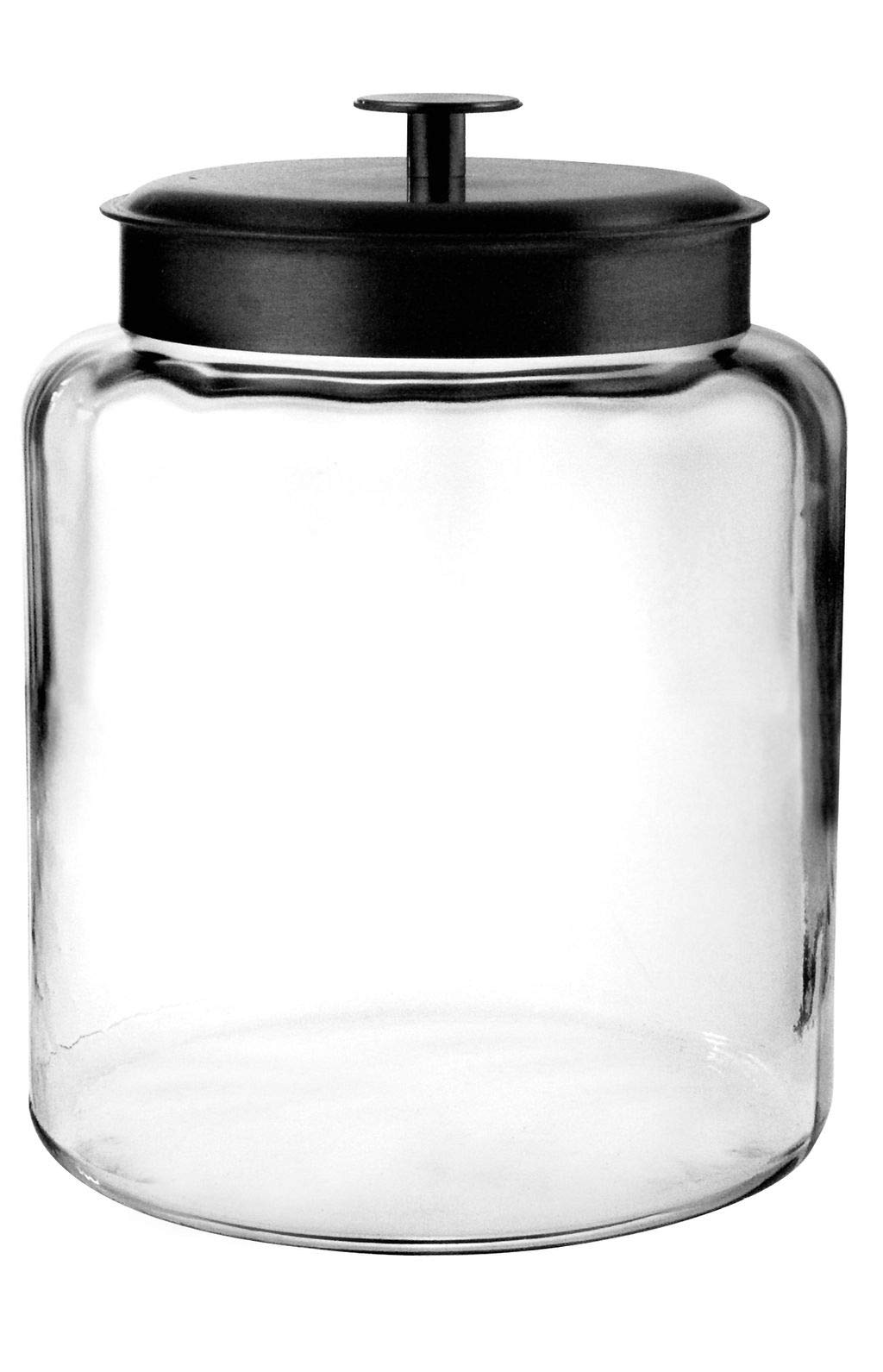 Anchor Hocking: Mini Montana Glass Jar with Black Metal Lid - The Tribalist