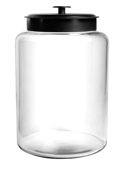 Anchor Hocking: Mini Montana Glass Jar with Black Metal Lid - The Tribalist