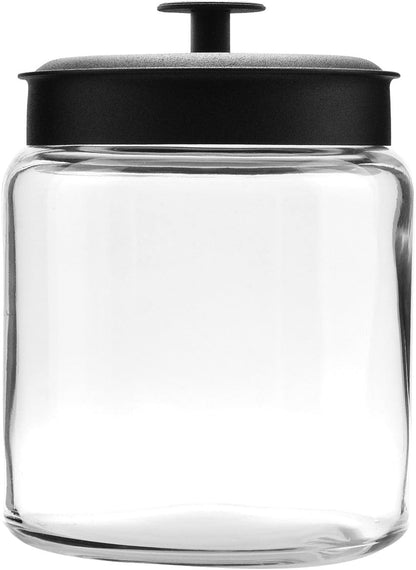 Anchor Hocking: Montana Jar with Black Lid (96 Oz) - The Tribalist