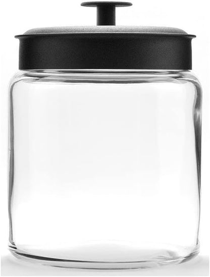 Anchor Hocking: Montana Jar with Black Lid (96 Oz) - The Tribalist