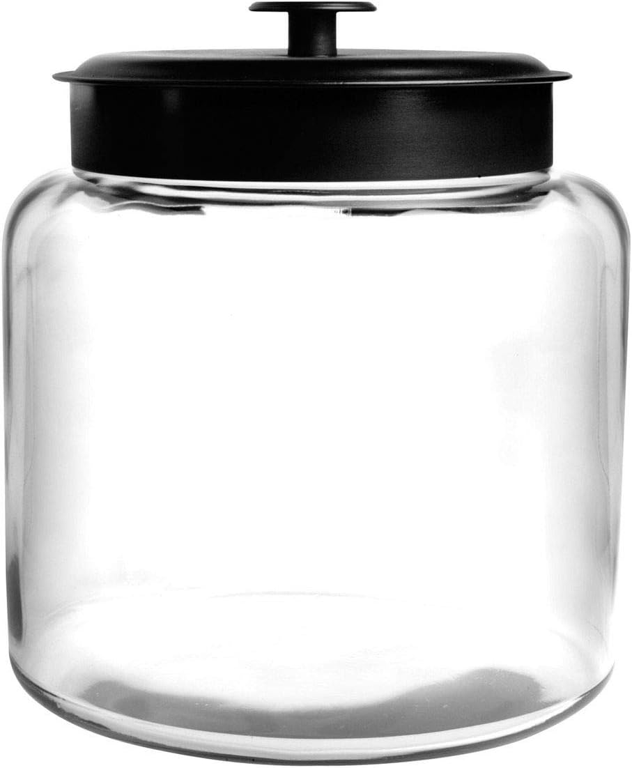 Anchor Hocking: Montana Jar with Black Lid (96 Oz) - The Tribalist