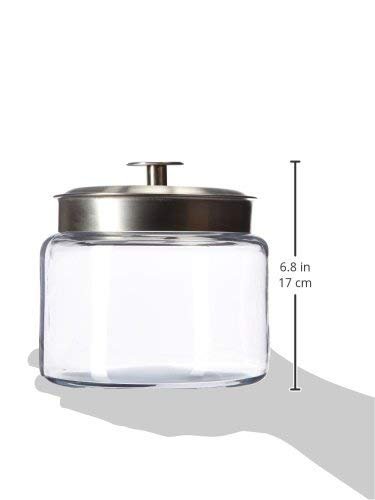 The Tribalist - Anchor Hocking: Montana Jar with Brushed Metal Lids