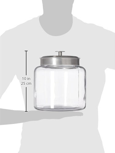 The Tribalist - Anchor Hocking: Montana Jar with Brushed Metal Lids