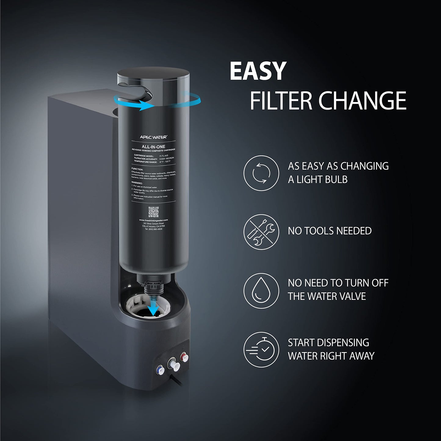 APEC WATER: Tankless Premium Reverse Osmosis Water Filtration System - The Tribalist