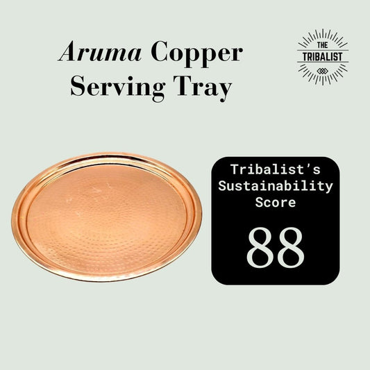 Aruma: Copper Serving Tray - The Tribalist