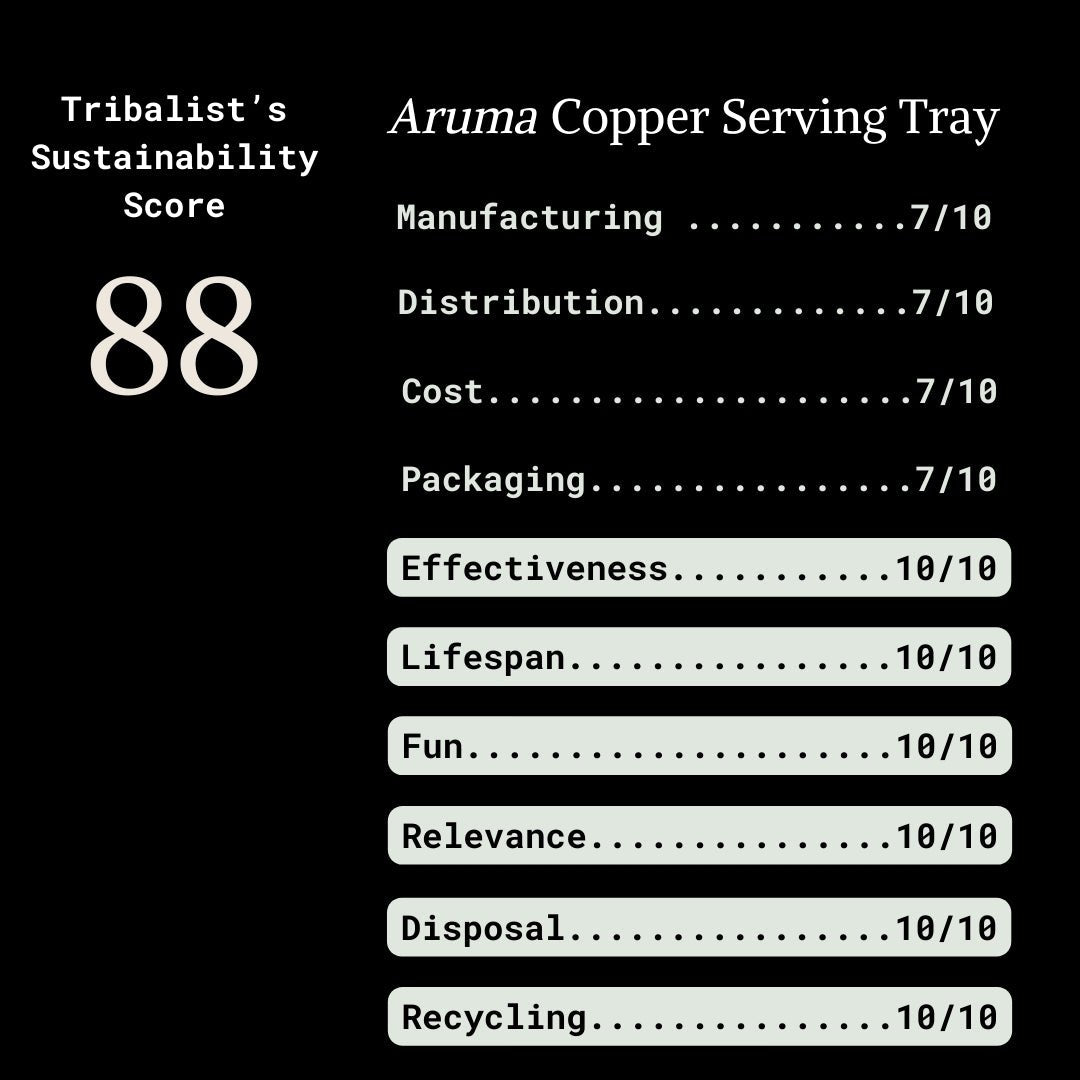 Aruma: Copper Serving Tray - The Tribalist