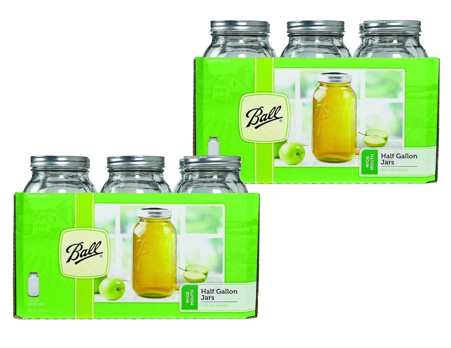 The Tribalist - Ball: 64 ounce Wide Mouth Jar (Set of 12)