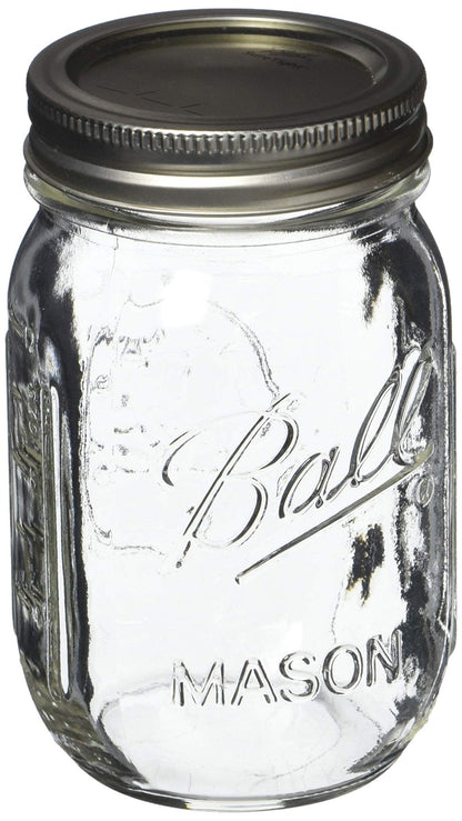 Ball: Regular Mouth Mason Jar With Lid - The Tribalist