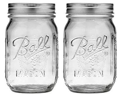 Ball: Regular Mouth Mason Jar With Lid - The Tribalist