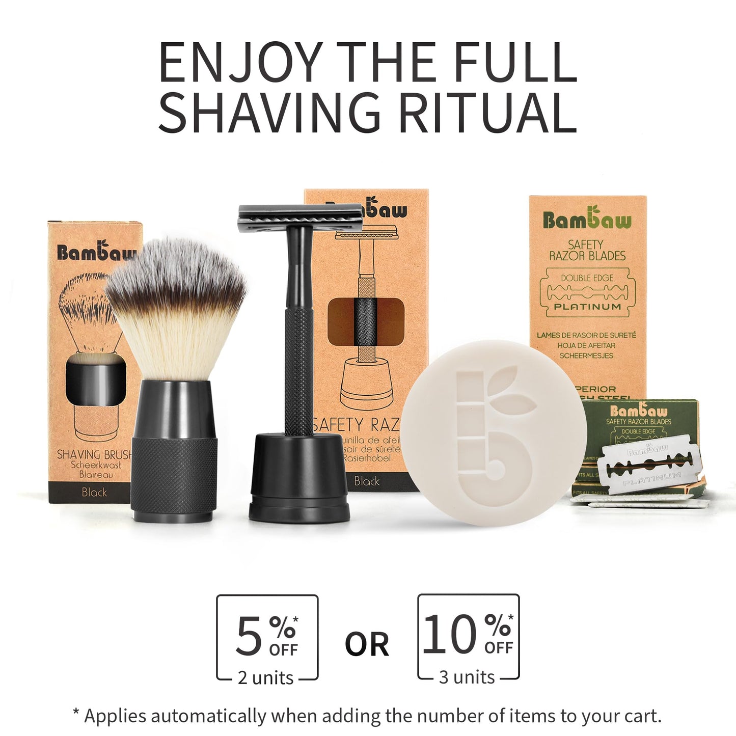 The Tribalist - Bambaw: Plastic Free Safety Razor for Women with 5 Double Edge Safety Razor Blades