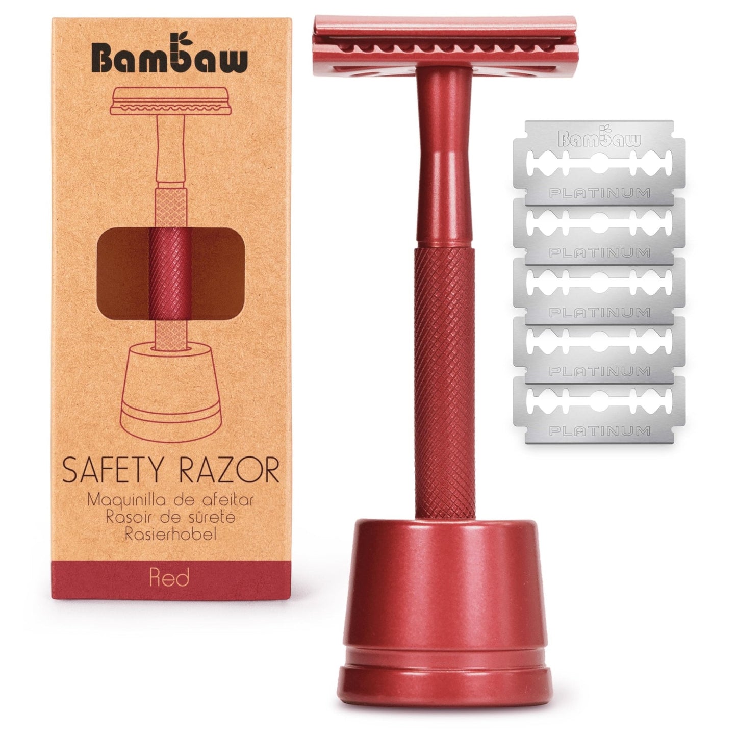 The Tribalist - Bambaw: Plastic Free Safety Razor for Women with 5 Double Edge Safety Razor Blades