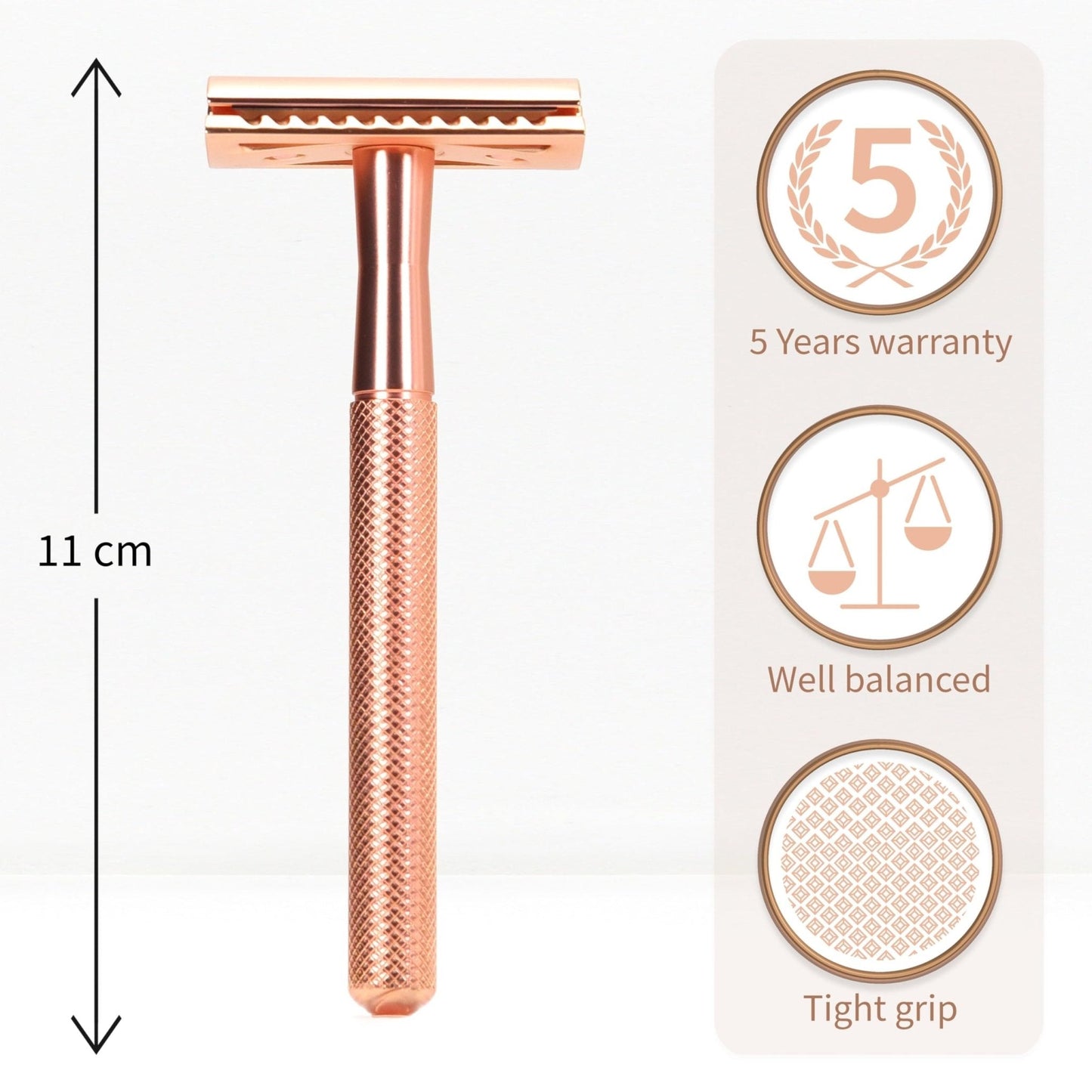 The Tribalist - Bambaw: Plastic Free Safety Razor for Women with 5 Double Edge Safety Razor Blades