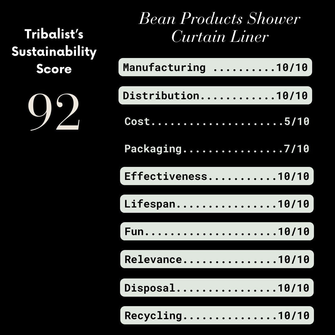 The Tribalist - Bean Products: Organic Cotton Shower Curtain (54" x 74")