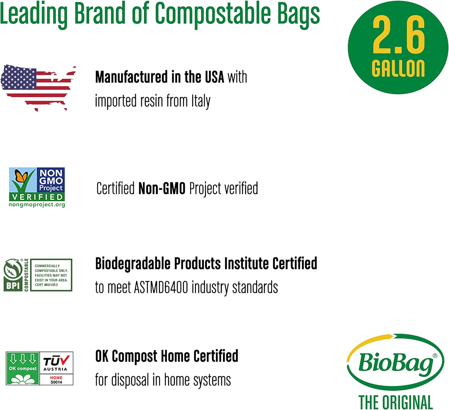 The Tribalist - BioBag: 100% Certified Compostable Bag (100 Count)