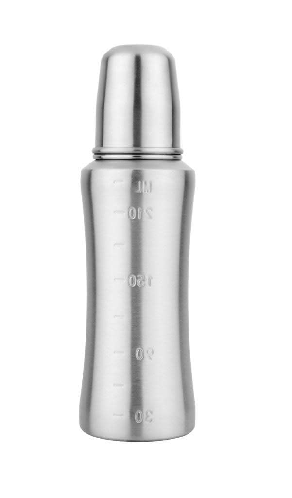 Bon aPetite: 304 18/8 Stainless Steel Baby Feeding Bottle - Medical Grade Silicone Nipple (250 ML) - The Tribalist