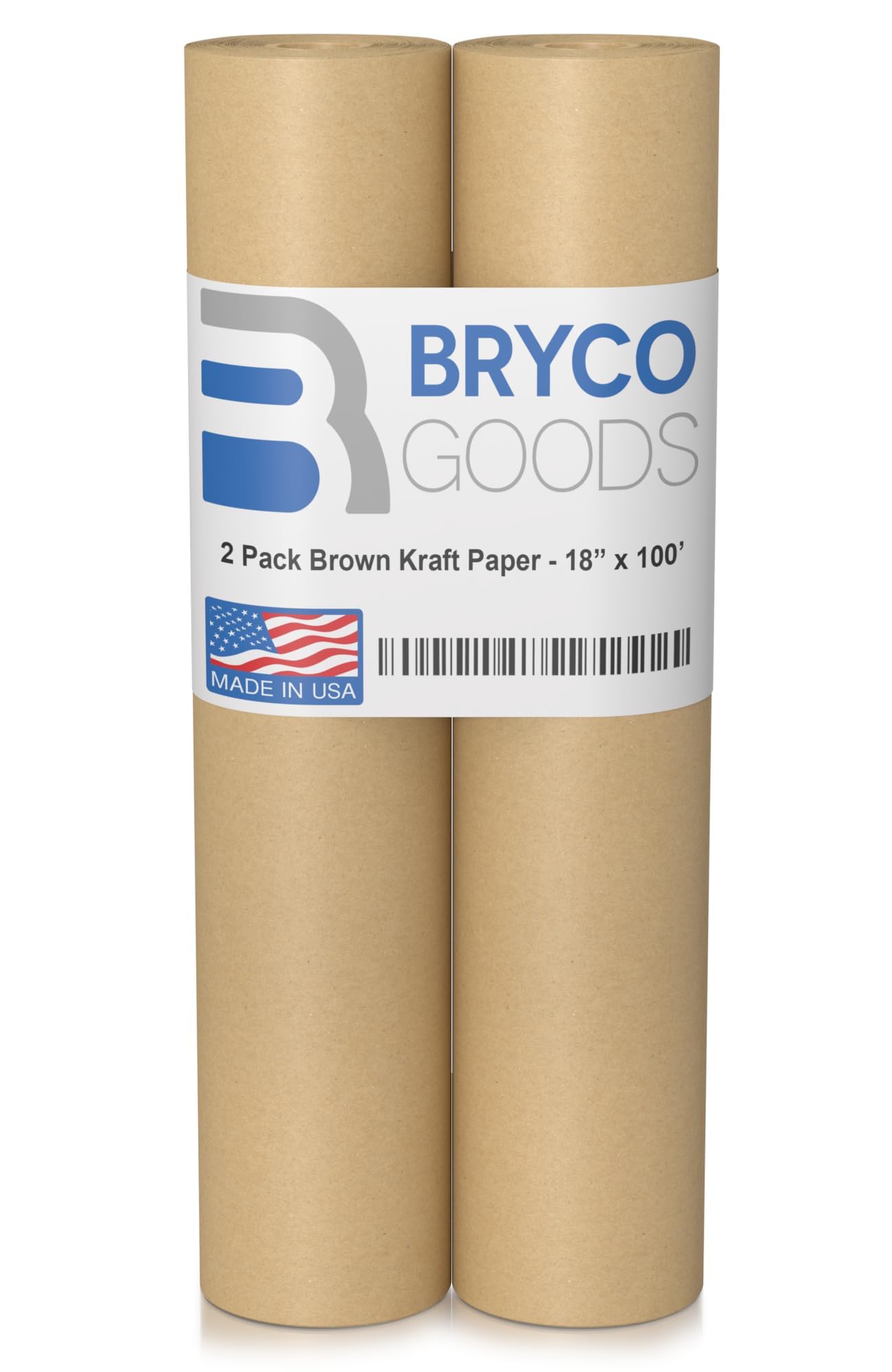 Bryco Goods: Brown Kraft Packing Paper Roll - for Different Arts and Crafts Projects (18" x 1,200") - The Tribalist