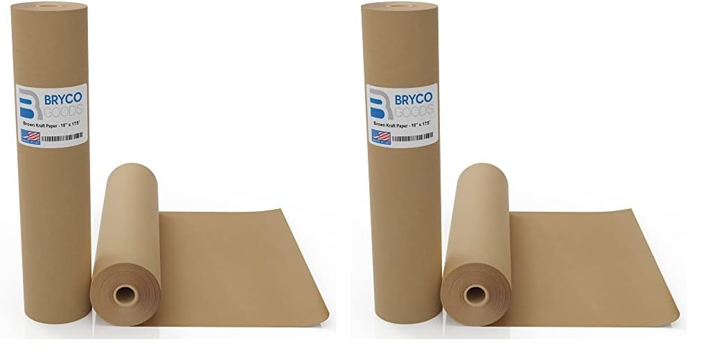 Bryco Goods: Brown Kraft Packing Paper Roll - for Different Arts and Crafts Projects (18" x 1,200") - The Tribalist