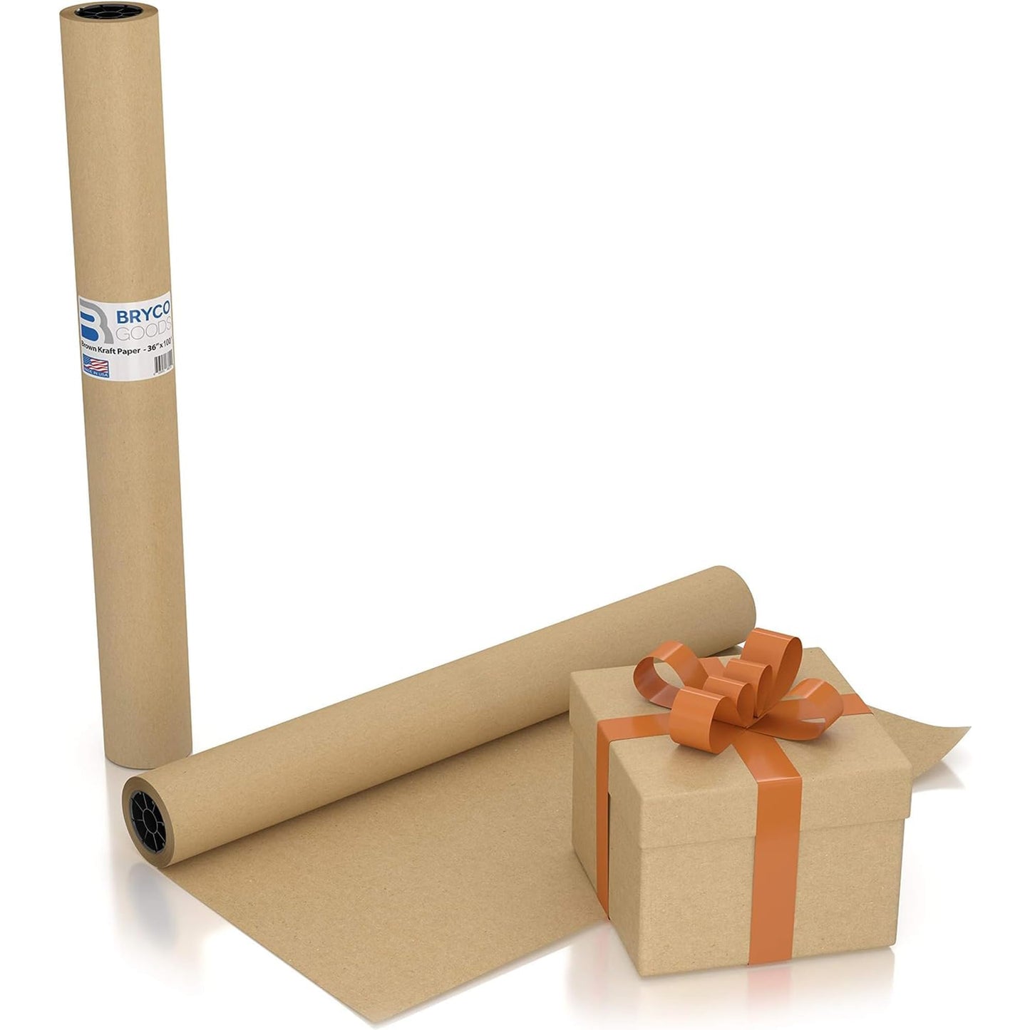 Bryco Goods: Brown Kraft Packing Paper Roll - for Different Arts and Crafts Projects (18" x 1,200") - The Tribalist