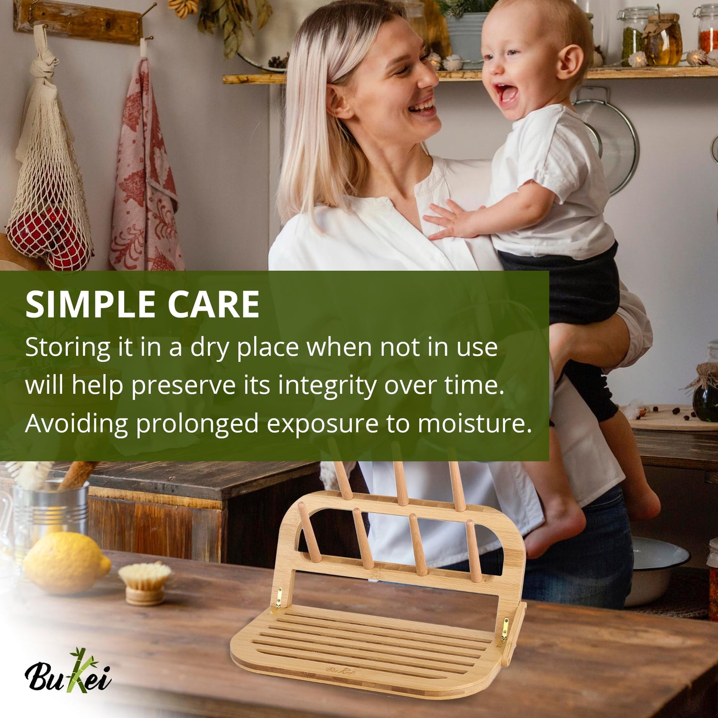 ‎Bukei: Baby Bottle Drying Rack with Holder & Brush – Space - Saving, Eco - Friendly Solution - The Tribalist